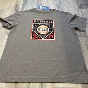 Life is Good Baseball Tee Shirt Large